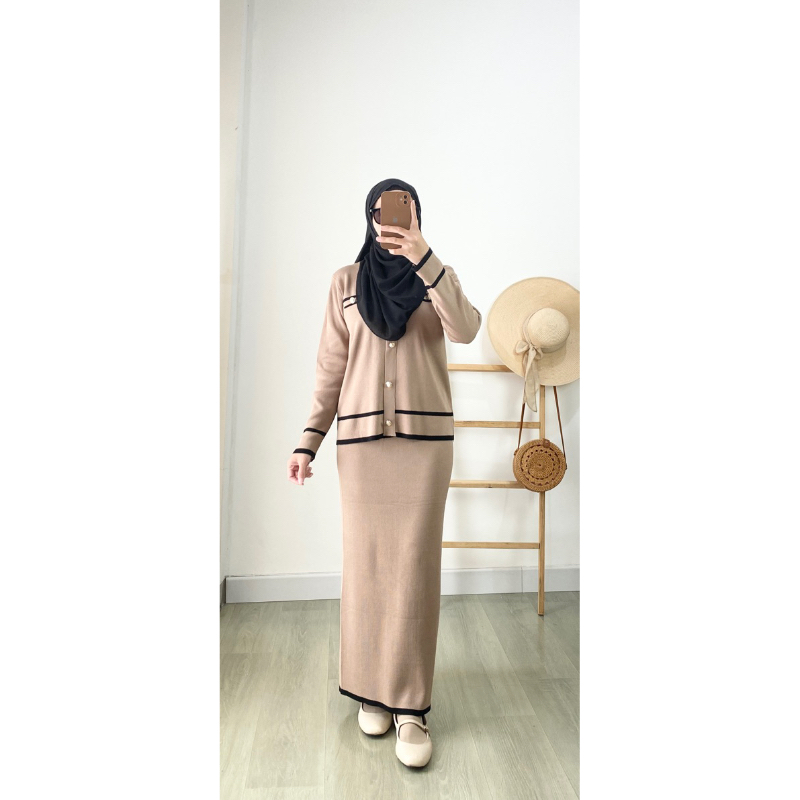 Kiara set/one set knit import/one set knit/one set rajut