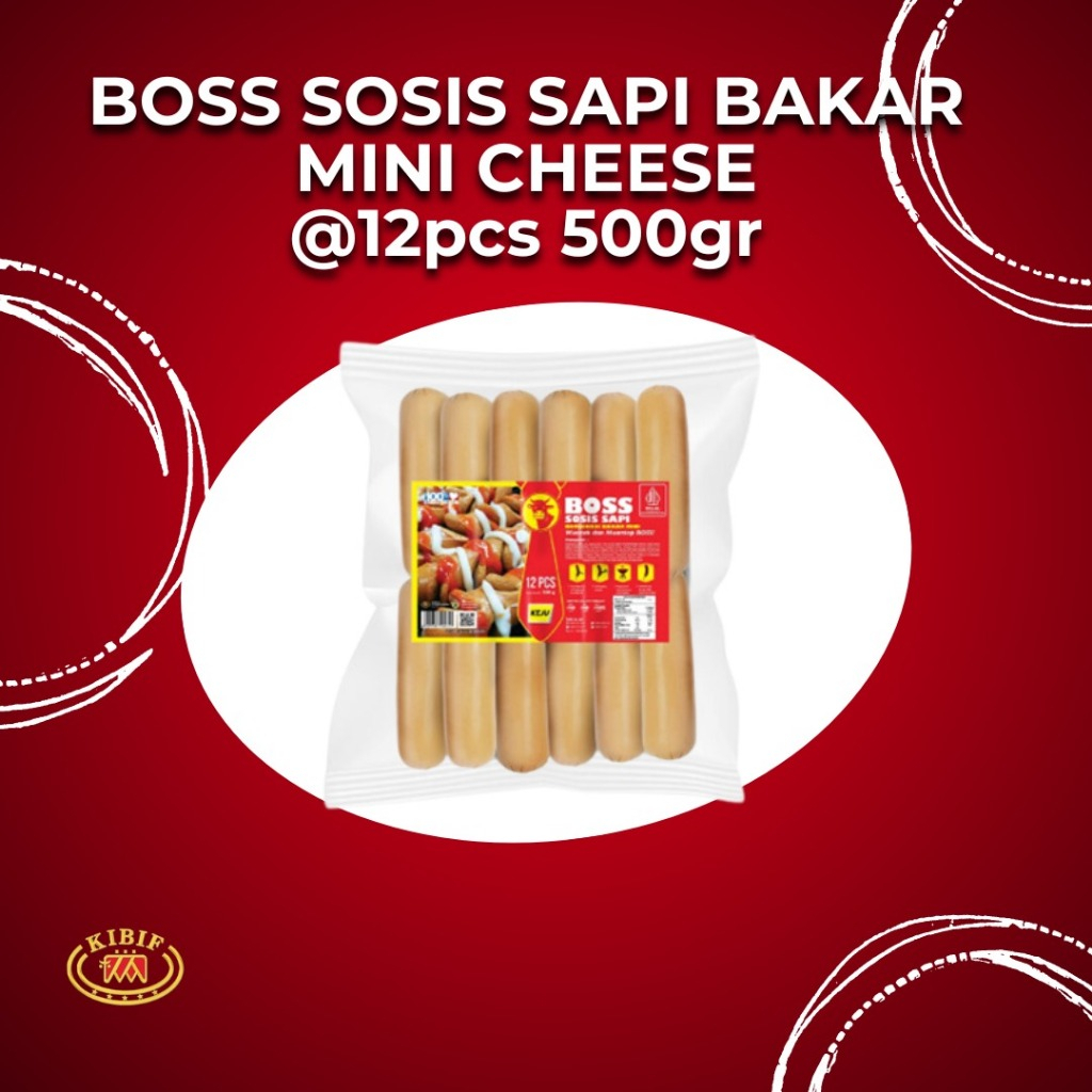 

BOSS Sosis Sapi Bakar Mini Keju @ 12 Pcs Multipack