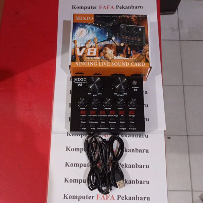 Sound Card V8 Mixio Live Streaming