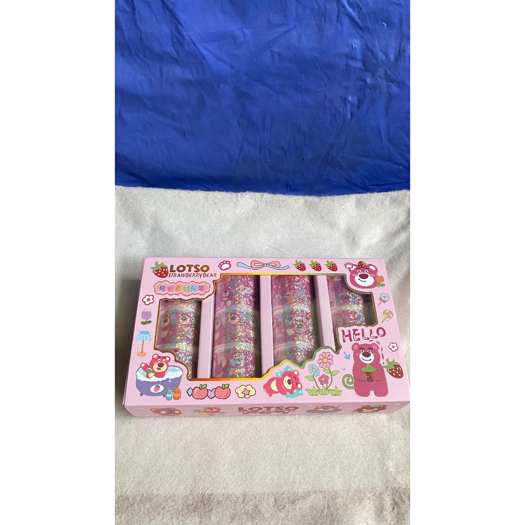 

Set Stiker Roll Washi Tape Karakter Pink