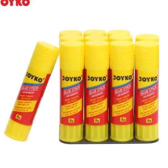 

HOT 12 pcs LEM GLUE STICK JOYKO 8 GRAM LEM STIK KERTAS 8 GR