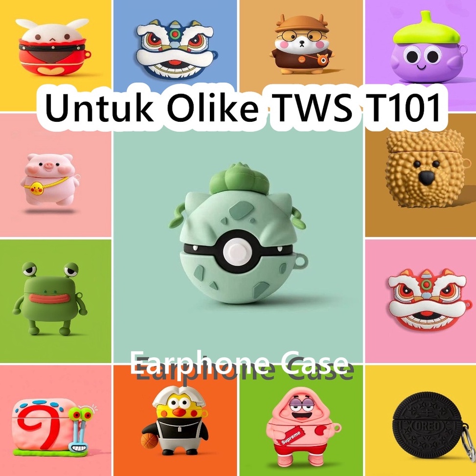 inovasiUntuk Olike TWS T11 Case Kartun Cangkir kopi Soft Silicone Earphone Case Cover NO1