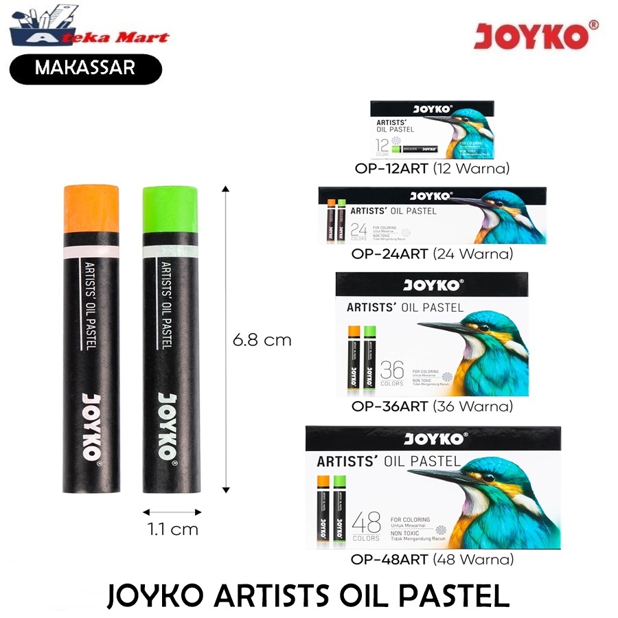 

JOYKO OP-12ART OP-24ART OP-36ART OP-48ART ARTISTS' OIL PASTELS KRAYON MINYAK