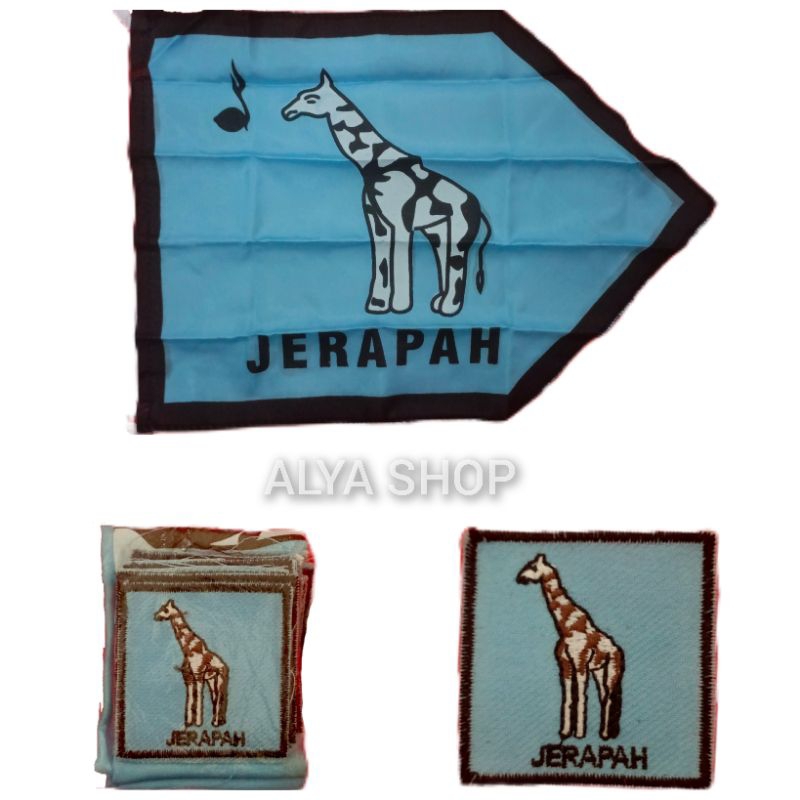 BET REGU JERAPAH | Bet Tanda Regu Hewan | Tanda Regu Bordir Gambar Hewan | Badge Pramuka