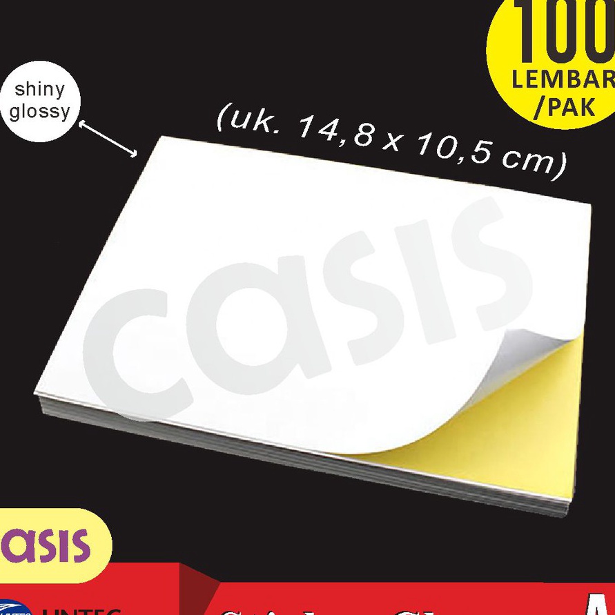 

COD stiker chromo glossy A6 isi 1 lbr lintec CASIS