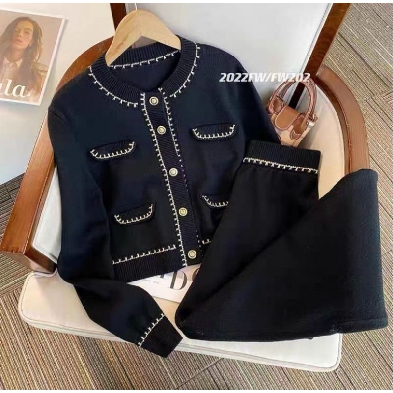 SETELAN WANITA RAJUT IMPORT DAN CELANA KULOT