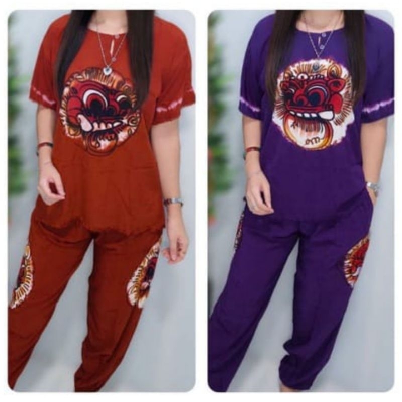 Baju setelan baju barong bali setelan wanita terbaru