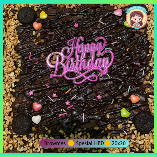 

Brownies Spesial Happy BirthDay 20X20 By Cake island
