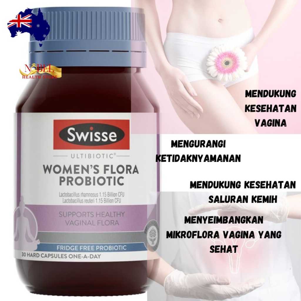 Swisse Ultibiotic Womens Flora Probiotic 30 Capsules