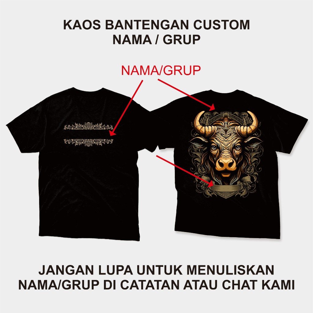 Kaos Mberot / Kaos Bantengan / Kaos Bantengan Custom / Kaos Mberot Custom