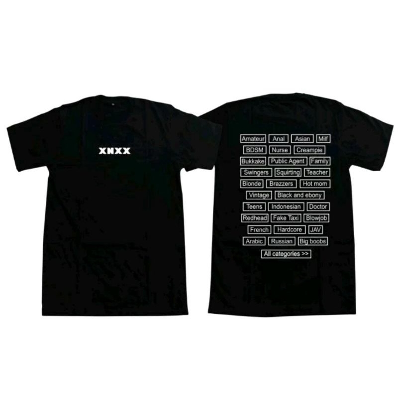 T-SHIRT KAOS DISTRO XNXX YOUTUBE BIRU