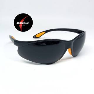 Kacamata Las Safety Hitam Anti Radiasi | Anti Pecah Hitam