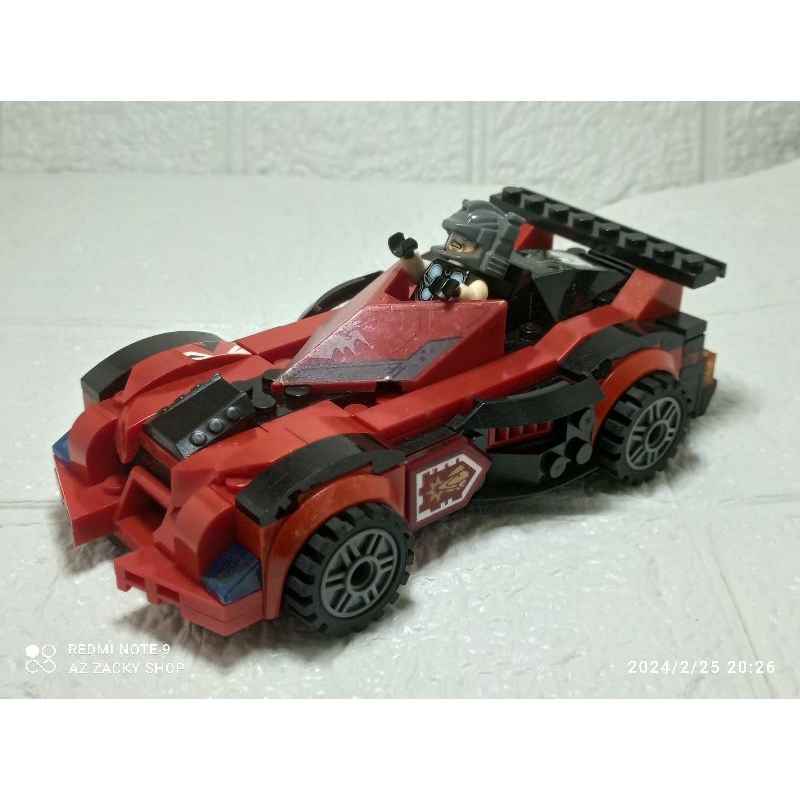 Lego kw mobil Ninjago merah/Lego Ninjago/Lego kendaraan/Lego mobil/Lego mainan bekas/Lego susun/Lego