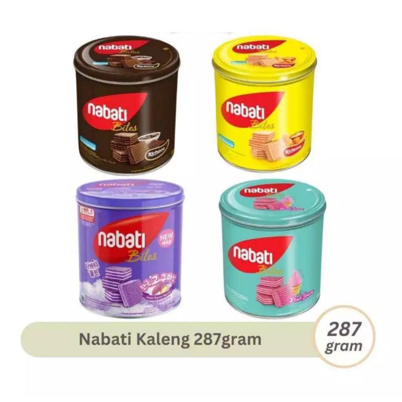 

Nabati wafer kaleng 1 dus isi 6 kaleng