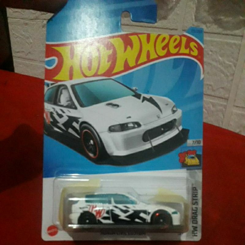 Diecast Hot wheels Honda Civic custom Eg Putih