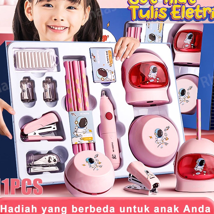 

Free Ongkir Rhaast Electric Stationery Set Set Alat Tulis Elektronik Rautan Penghapus Vacuum Pencil 11 In 1Set Alat Tulis Elektronik Belajar Anak Perempuan Kado