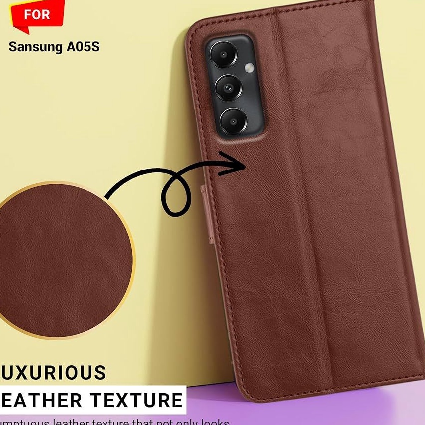 wV BARU  Mobile Phone Case for SAMSUNG A5 A5s A15 A14 A34 A25 A24 A54 A12 M12 Premium Genuine Leathe