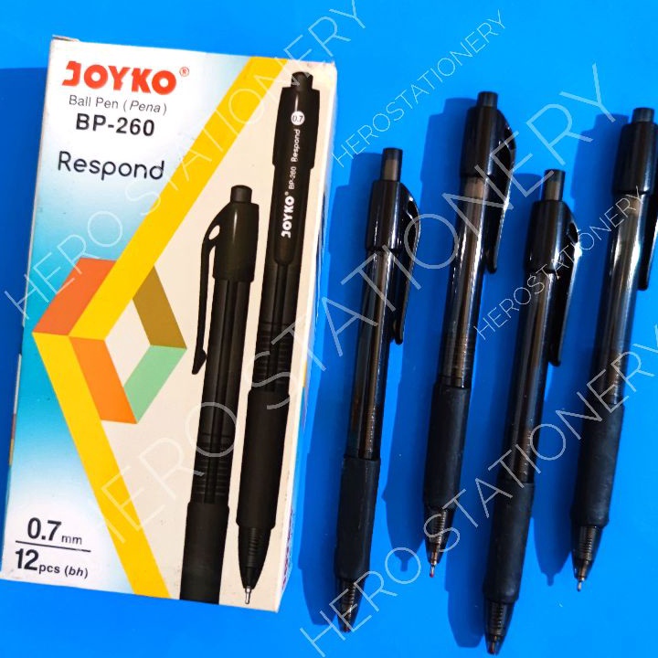 

Penjualan TerbaikCOD Pen ballpen joyko respond 7 mm BP26 12 unit