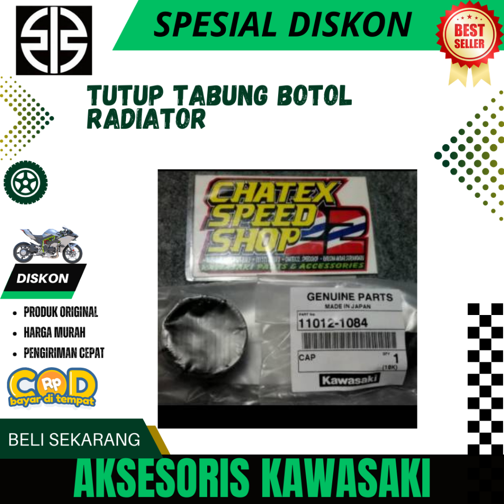 termurah tutup tabung botol radiator ninja RR new