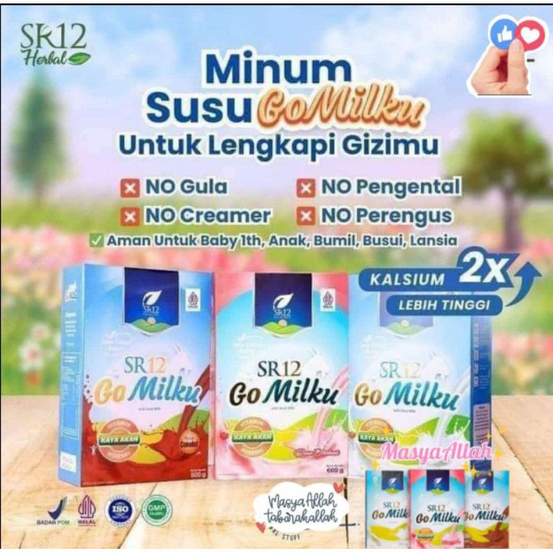 

Susu Kambing Gomilku SR12 no Sugar 0% & ga Amis