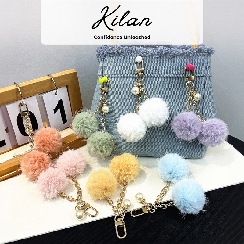 HUMAIRA Gantungan Airpods Aksesoris Tas Pompom Bulu - CC017