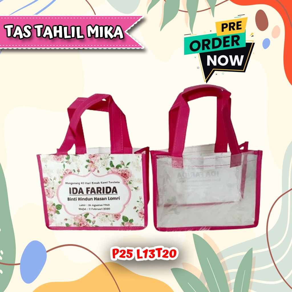 Tas Souvenir Tahlilan 40 hari meninggal/kematian/wafat