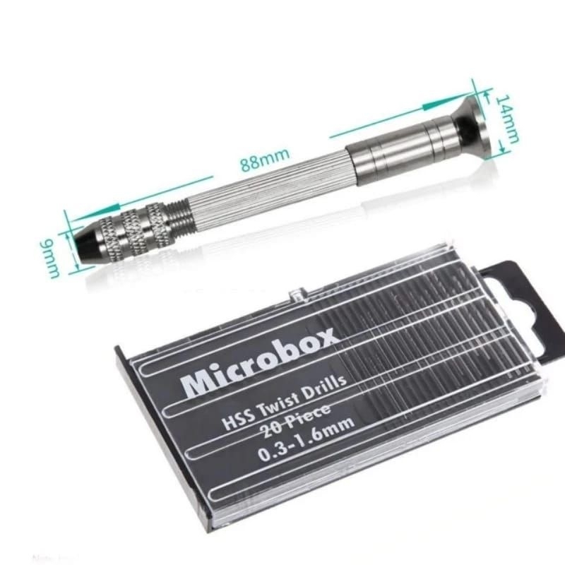 1 set mata bor rojok microbox twist drills bit