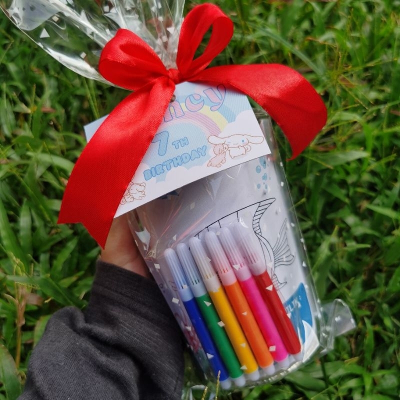 souvenir ulang tahun anak celengan lukis