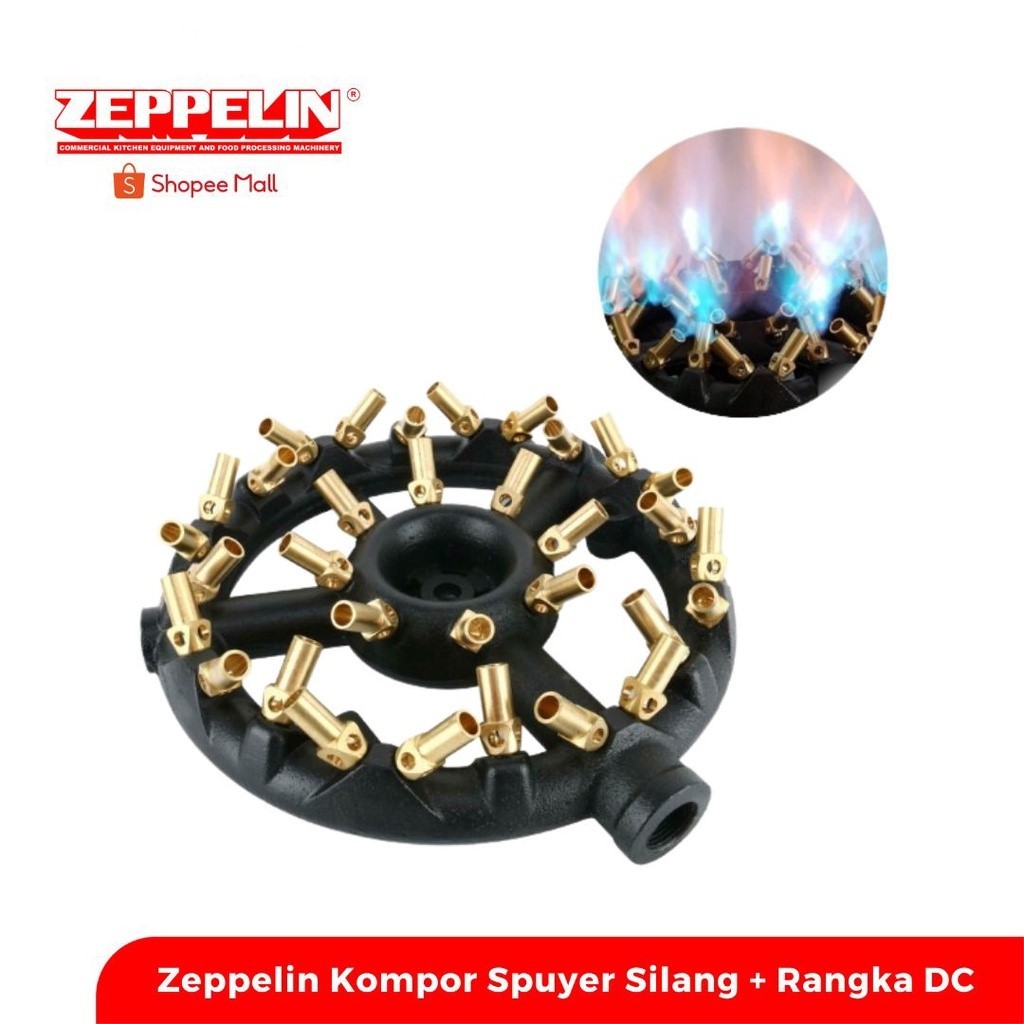 Zeppelin Kompor Spuyer Silang + Rangka DC