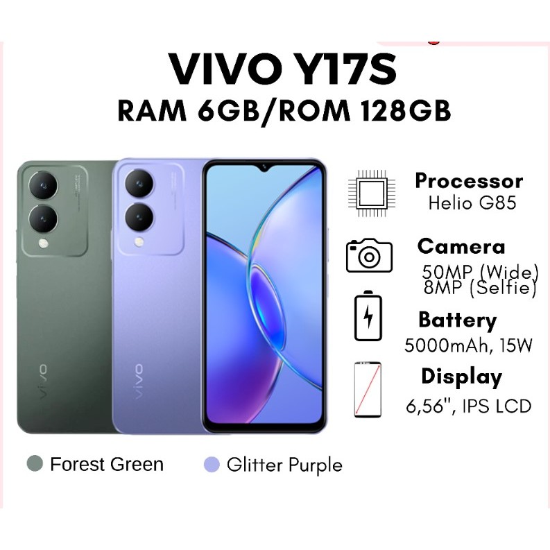 Vivo Y17S RAM 6/128GB