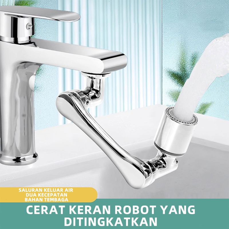 SUNLISE Keran Air / Aerator Keran Wastafel Extender 1080 Derajat Putaran Lengan Robotik / Keran Air 
