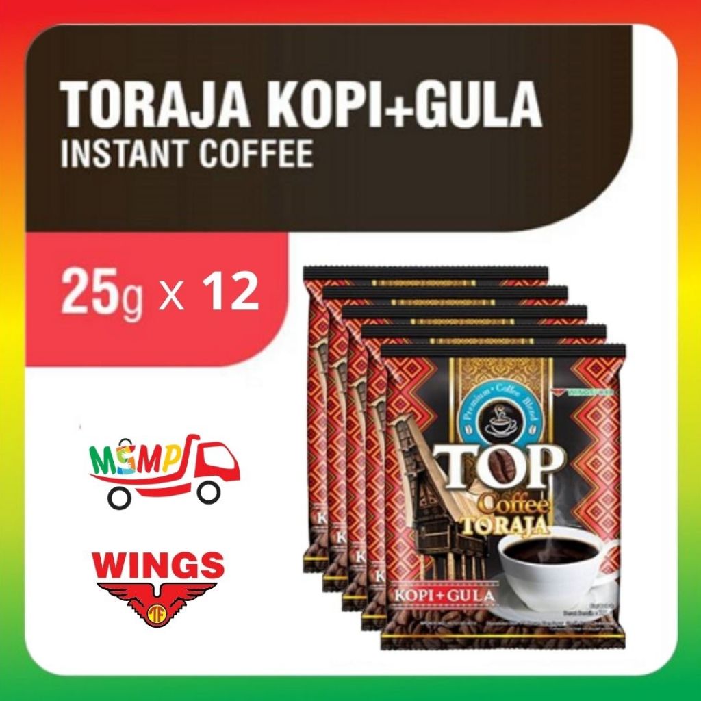 

Top Coffee Toraja + Gula 12 x 25 gram [ 1 PAK ]