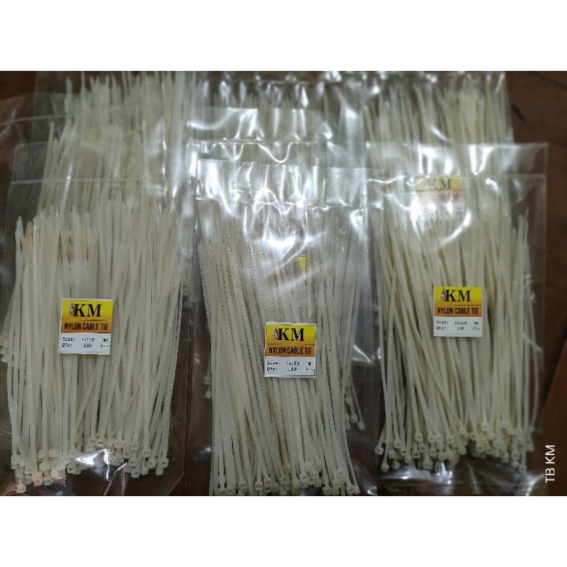 

Kabel ties nylon cable tie kabel tis nylon KM uk 3x150mm(15cm) harga per pak