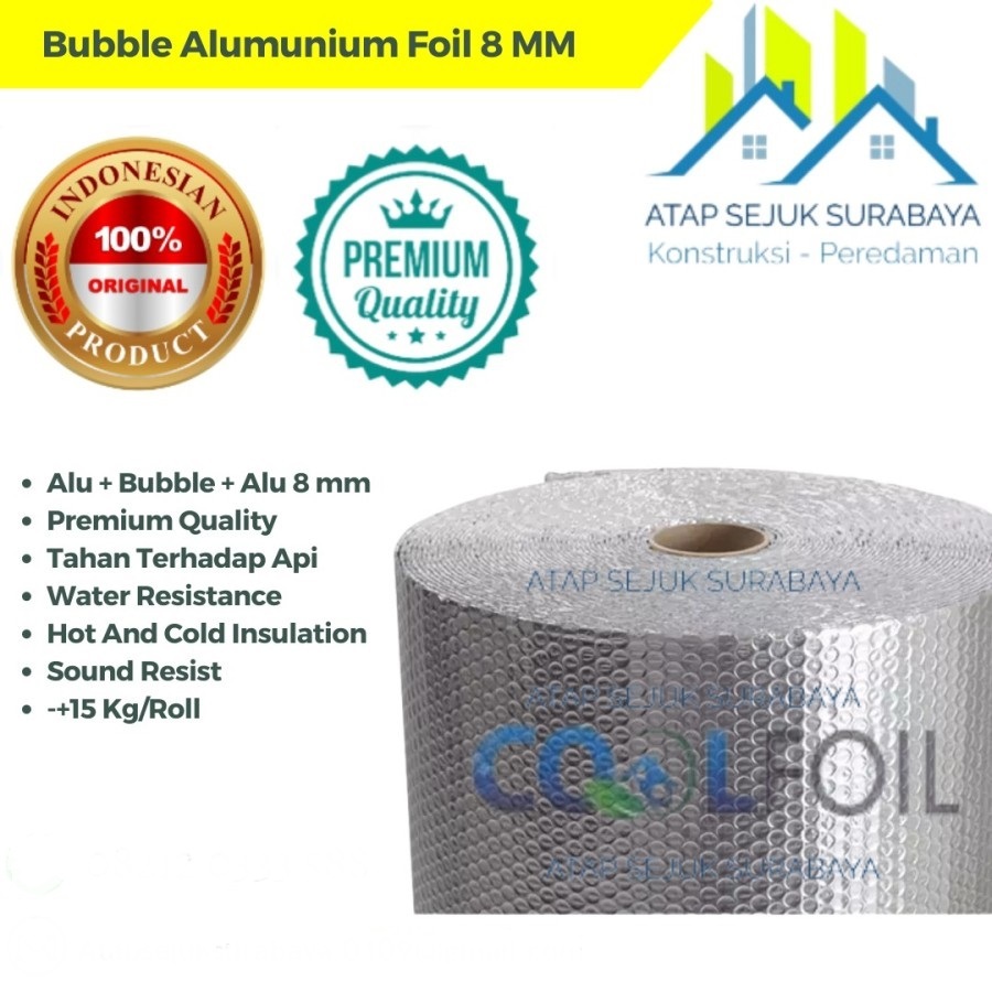 Bubble Foil Alumunium Premium CoolFoil 8mm