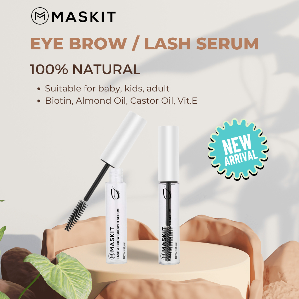 Eye Lash & Brow Serum untuk Bayi, Anak, Dewasa | Maskit - Serum Bulu Mata dan Serum Alis - Menebalka