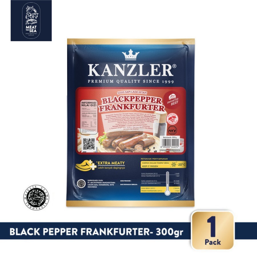 

kanzler Sosis Black Pepper Frankfurter