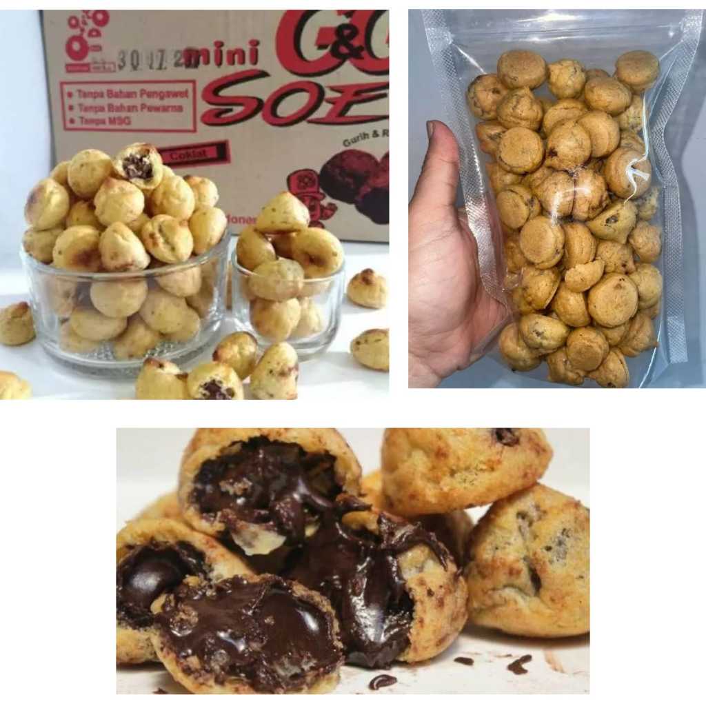 

Kue Sus kering Coklat Lumer | Packaging Ziper untuk Kemasan 1/4