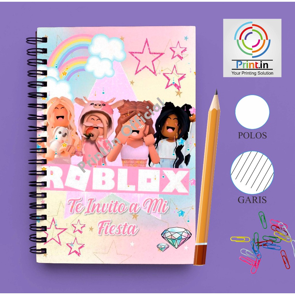 

Notebook Spiral Roblox Girl A5 GARIS/POLOS
