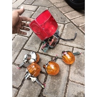 Sein cb200 besi dan STOPLAMP KH set dudukan /lampu sein cb200 Full besi LAMPU STOP DAN SEIN LAMPU SE