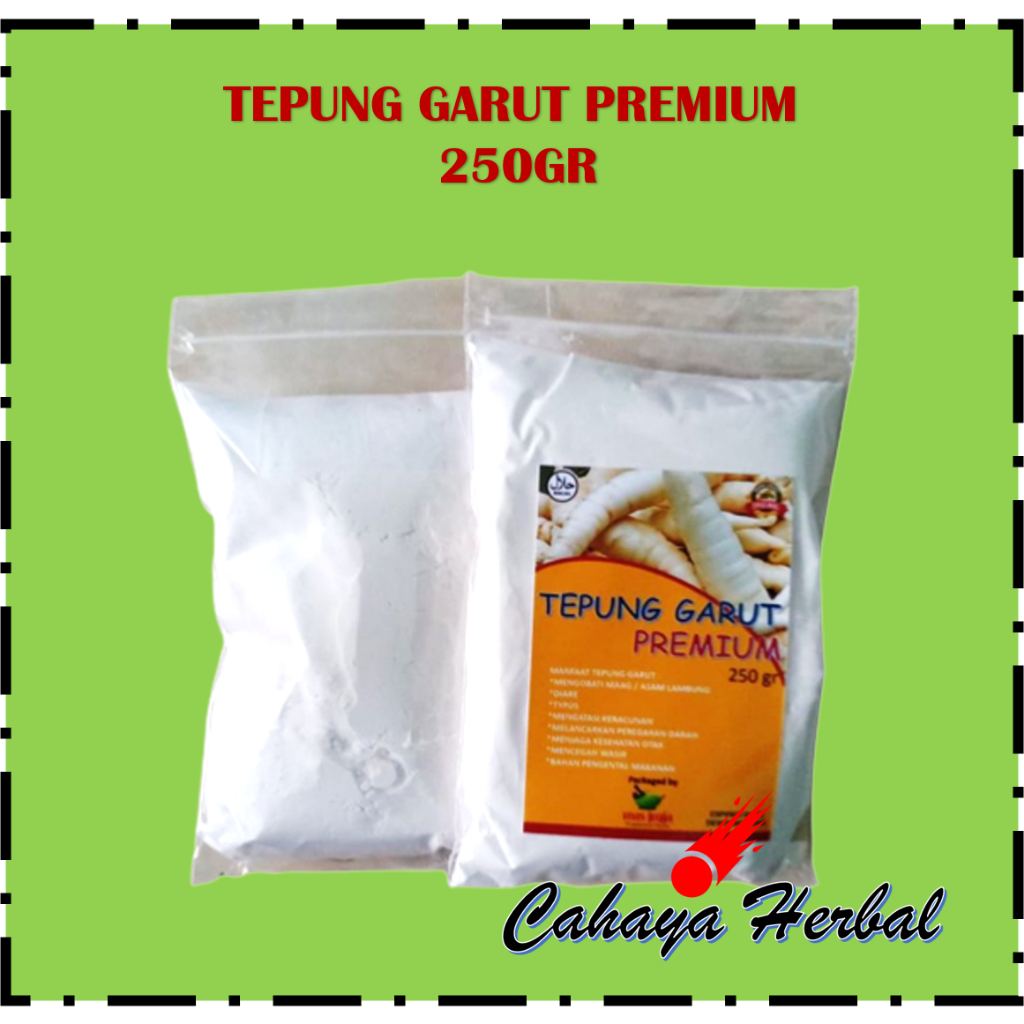 

TEPUNG GARUT/PATI ASAM LAMBUNG/ANGKRIK /IRUT / ARROWROOT 250Gr
