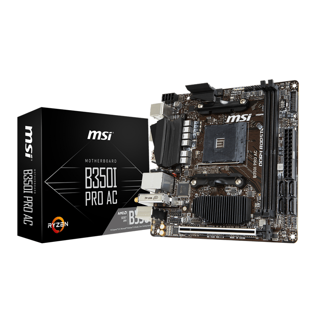 MSI B350I PRO AC SOKET AM4 AMD RYZEN/ MOTHERBOARD / MOBO / MAINBOARD