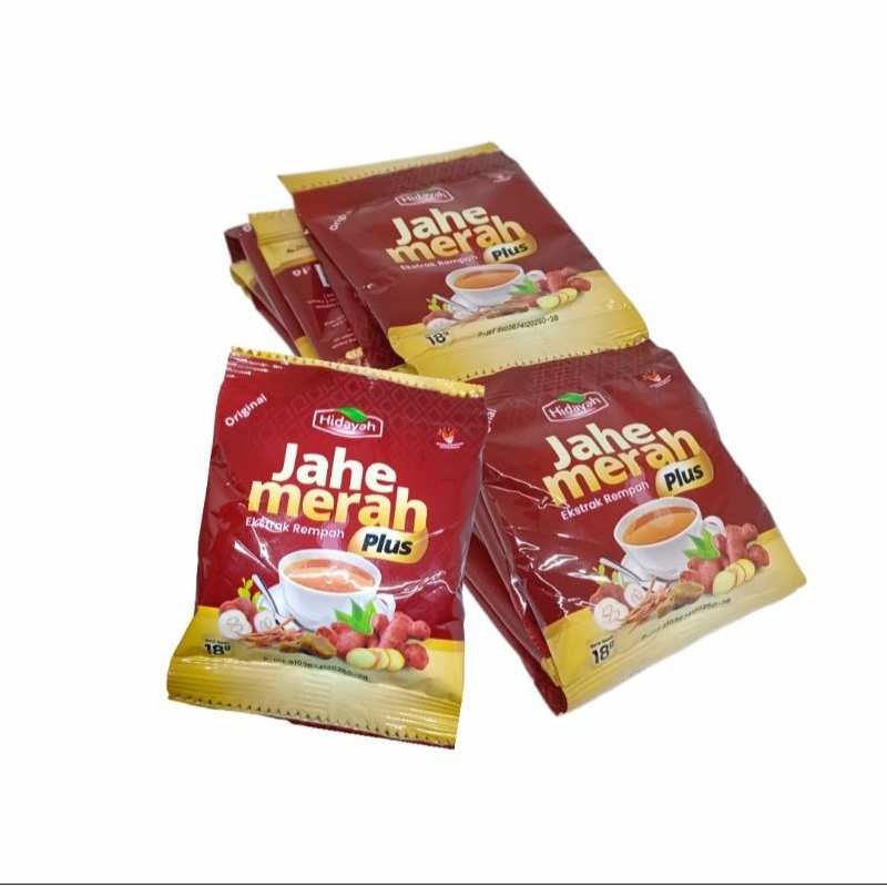 

Jahe Merah Hidayah - Minuman Herbal Jahe Hangatkan Tubuh - 12 Sachet