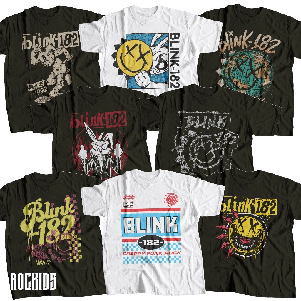 ROCKIDS - BLINK 182 - TSHIRT - TEES - KIDSWEAR - KAOS BAND - KAOS BAND BLINK 182 - KAOS BLINK 182 - 
