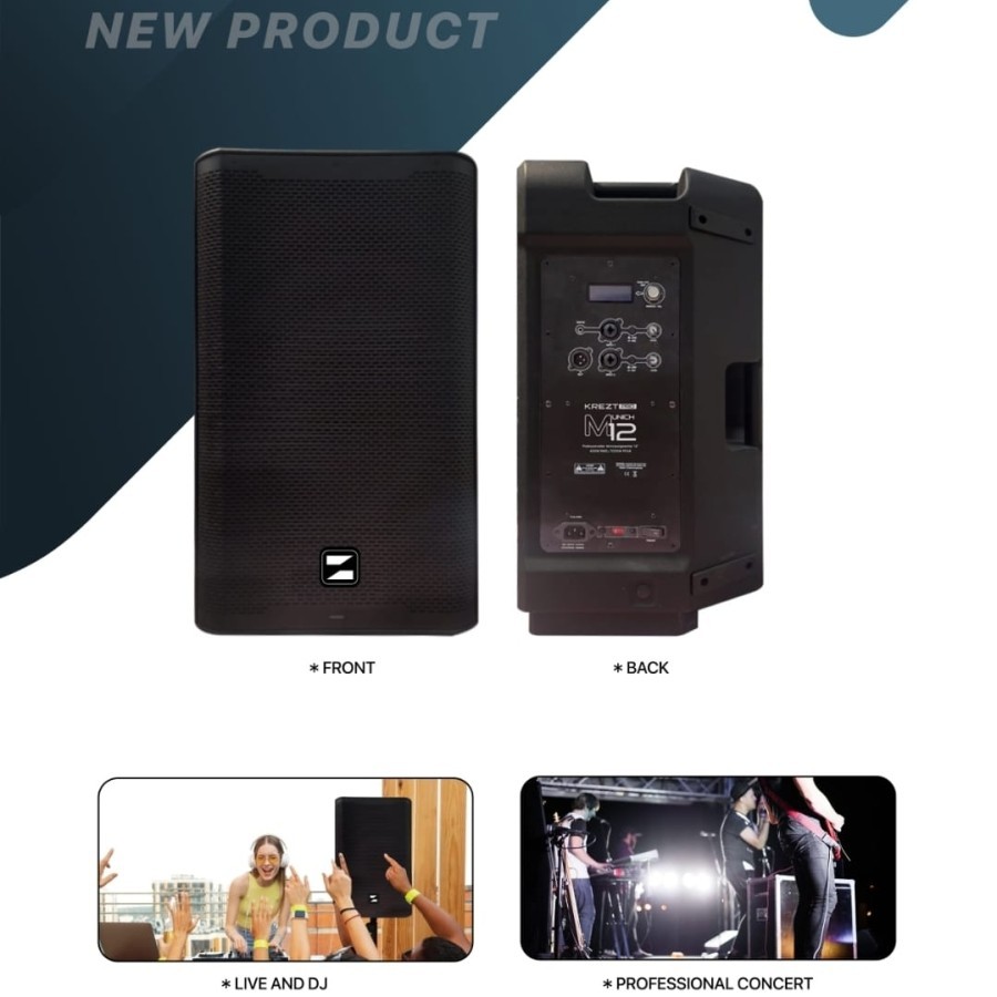 SPEAKER AKTIF KREZT MUNICH M12 / M 12 ORIGINAL 12 INCH 1 SET SPEAKER