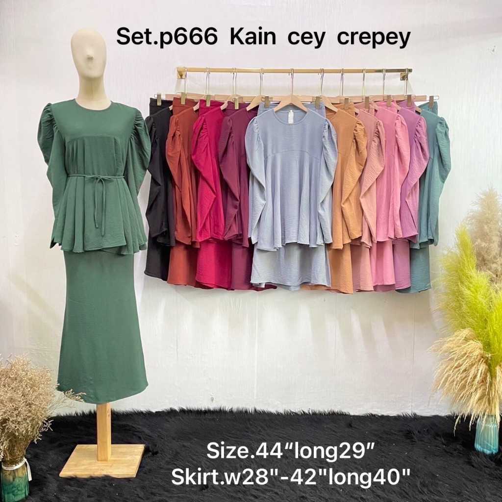 KODE 14.6 - Baju One Set Bangkok Blouse Tunik Import Wanita Hijab Murah - 157