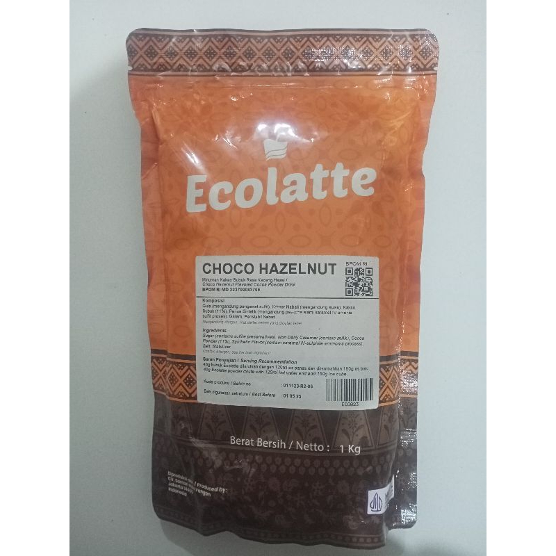 

BUBUK MINUMAN ANEKA RASA ECOLATTE RASA CHOCO HAZELNUT (EX CHO' LATTE)