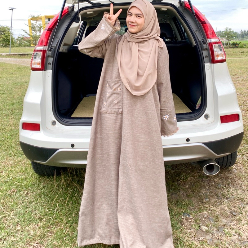 ERYKA ABAYA KATUN MADINA MOTIF SULAM TERBARU