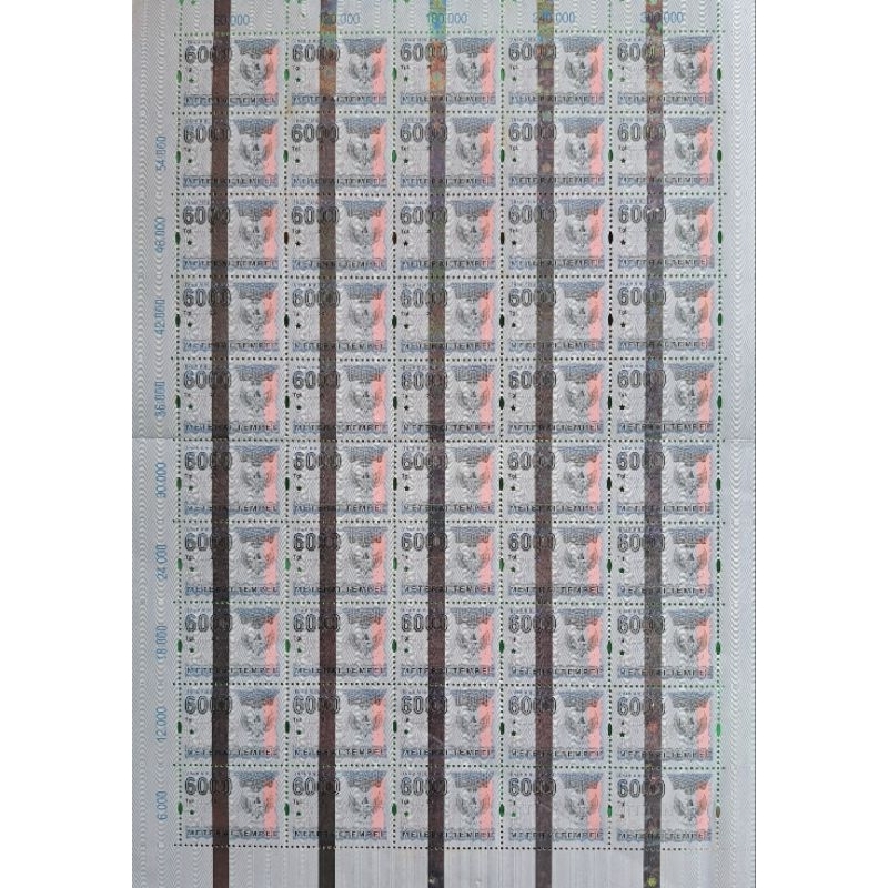 Materai Rp6000 Tahun 2007 2008 2009 Asli Original