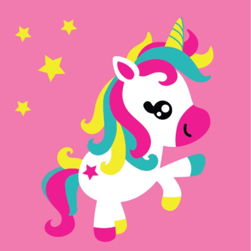 

Kiddy Star 20x20 Cm Rainbow Unicorn Paint By Number