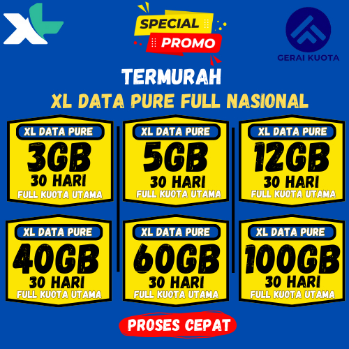 PROMO PAKET DATA XL PURE HARGA KHUSUS SUPER MURAH